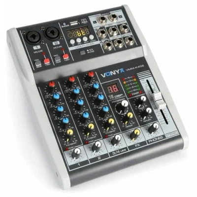Abbildung von Vonyx VMM K402 4 Kanal Mischpult mit Bluetooth und Effekten