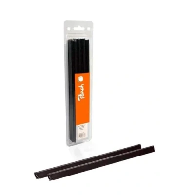 Abbildung von Peach R PBS406 02 Klemmschienen DIN A4, 6 mm, 20 Blatt, 25 Stück, schwarz