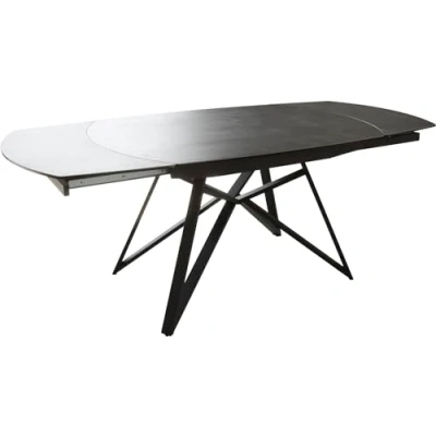Abbildung von Esstisch Carlow 130/200x90 cm Keramik Grau Metall ausziehbar