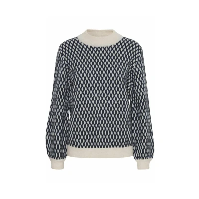 Abbildung von ICHI Ihkamara LS4 Strickpullover, Damen, Größe: Large, Black