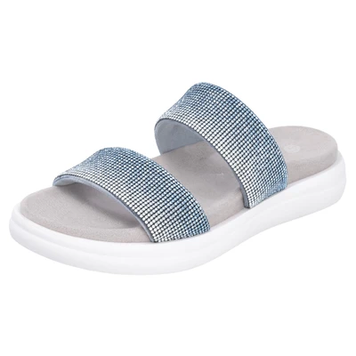 Abbildung von Remonte Pantolette flach, Damen, Größe: 39, Blau Schuhe