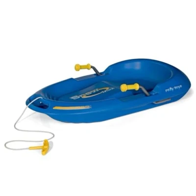 Abbildung von rolly toys® Schlitten rollySnow Max, blau, mit 2 Bremsen aus Metallrohr