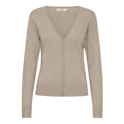 Abbildung von Oxmo Oxhelene Strickjacke, Damen, Größe: Large, Cement melange
