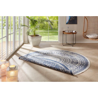 Abbildung von freundin Home Collection Teppich &quot;Rosica&quot;, rund, In &amp; Outdoor, Wetterfest, Balkon, Garten, Wohnzimmer, Wasserfest