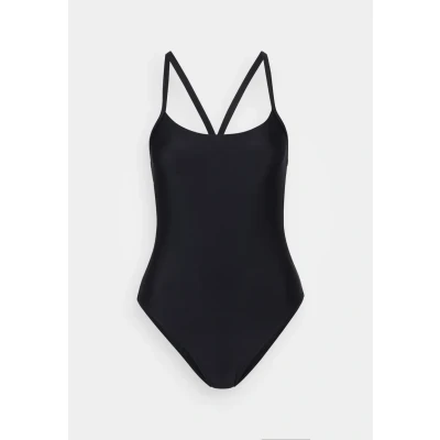 Abbildung von Speedo Women&#039;s Solid Scoop Mesh 1 Pc Badeanzug, Schwarz, M