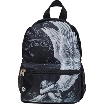 Abbildung von Spiral Mini Back Pack Including Mobile Pocket, Unisex Erwachsene Gepäck Handgepäck, Schwarz,