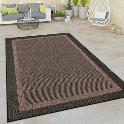 Abbildung von Paco Home Teppich &quot;Illusion 325&quot;, rechteckig, Flachgewebe, meliert, mit Bordüre, Outdoor geeignet, UV beständig