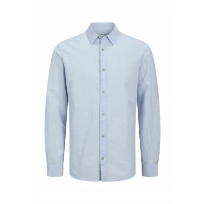 Abbildung von Jack &amp; Jones Comfort FIT Hemd, Herren, Größe: XXL, Chambray blue