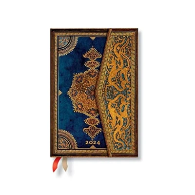 Abbildung von Safavid Indigo (Safavid Binding Art) Mini Verso 12 month Dayplanner 2024