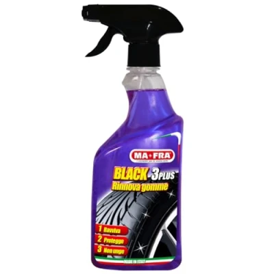 Abbildung von Mafra H0494, Schwarz 3Plus, Reifenerneuerung und poliertes Spray, Autopneumatischer Schutz, nicht fettend ohne Markierungen, 500 ml, mehrere Farben, L.