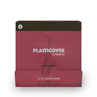 Abbildung von D&#039;Addario Plasticover by Blätter für Altsaxophon, Stärke 2,0, 25er Packung