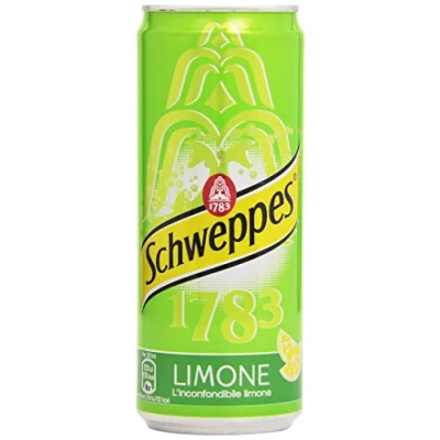 Abbildung von 24x Schweppes Limone sleek, zitrone getönten Tonic Italian Dose 33cl erfrischend soft drink