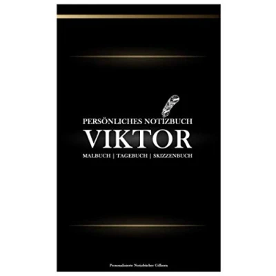 Abbildung von Personalisiertes Viktor Notizbuch Malbuch Tagebuch Tolles Geschenk für jeden Viktor: &quot;Liniert&quot; Notizbuch, Malbuch, Skizzenbuch oder zu jedem Anlass