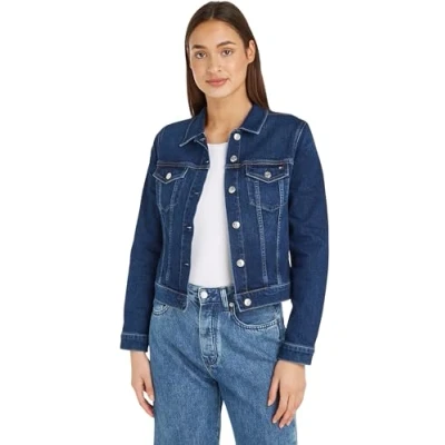 Abbildung von Tommy Hilfiger SLIM Jacket Jeansjacke, Damen, Größe: 38, Kai