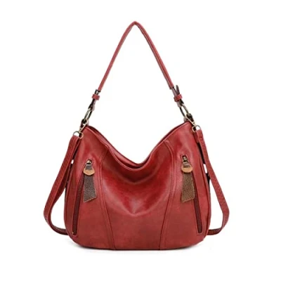 Abbildung von ITALYSHOP24 Schultertasche Damen Tasche Shopper Hobo Bag Crossbody CrossOver, als Handtasche, Umhängetasche, tragbar