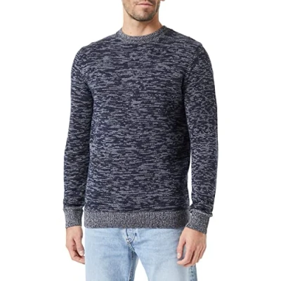 Abbildung von TOM Tailor Strickpullover, Damen, Größe: XL, Navy kakhi white mouline