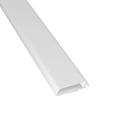 Abbildung von D Line TV Kabelkanal, Fernsehkabel Organiser, lackier, und überstreichbar, selbstklebend, einteiliges Design mit Scharnieren, 1x 60mm (B) x 15mm (H) 1 Meter Länge Weiß