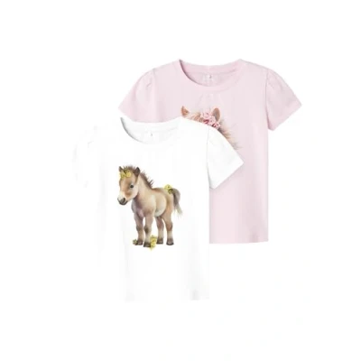 Abbildung von Name It Kurzarmshirt NMFHANI SS TOP 2P (Packung, 2 tlg)