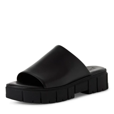 Abbildung von Tamaris Pantolette hoch, Damen, Größe: 36, Black uni Leder