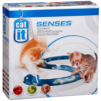 Abbildung von Catit Design Senses Spielschiene, Play Circuit, inklusive Ball, für Katzen, 1 Stück (1er Pack)