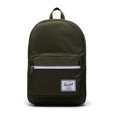 Abbildung von Herschel Supply Co. Pop Quiz Offset Rucksack, Efeugrün/Chicorée Kaffee, Classic 22L, Rucksack