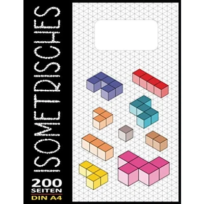 Abbildung von Isometriepapier A4 Isometrisches Zeichnen Isometrie 3D Zeichenblock Dreiecknetzpapier Notizbuch 200 Sleiten: Architektur Geschenk Zeichen Technik Isometrieblock N30