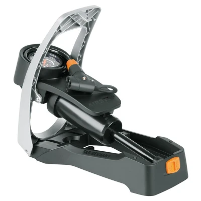 Abbildung von SKS GERMANY AIRSTEP Fußpumpe mit integriertem Spiralschlauch (Luftpumpe für alle Ventilarten, rückenschonendes Pumpen, max. Druck: 7 bar/102 PSI)