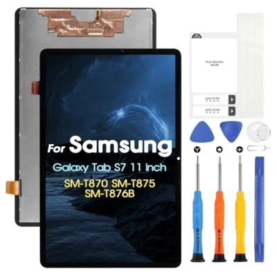 Abbildung von für Samsung Galaxy Tab S7 LCD Display Ersatzbildschirm Touchscreen SM T876B T875 T870 Bildschirm Digitizer Montage Kit Reparaturteile
