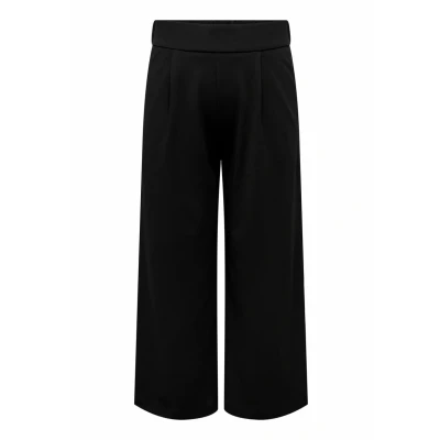 Abbildung von ONLY Carmakoma Curvy Einfarbige Stoffhose, Damen, Größe: 42x30, Black