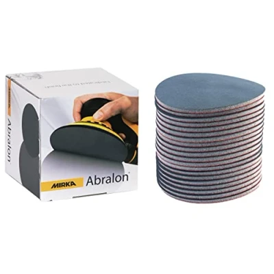 Abbildung von Mirka Abralon Schleifscheibe Polierscheibe Ø 150mm Klett 3000 Körnung, 20/Pack, zum Schleifen und Polieren von Lack, Holz, Plastik