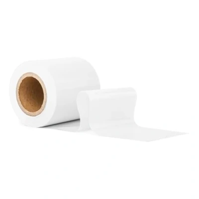 Abbildung von GRIP Eventbasics Flatterband weiß, 50 m x 70 mm, LDPE Folienband µ Stärke, Absperrband nicht klebend, farbig zum Absperren, Dekorieren auf Events, Hochzeiten und Partys, Farbe Weiß