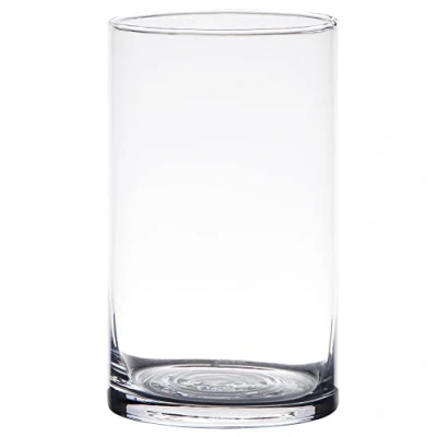Abbildung von matches21 Zylinderförmige Glas Vase Glasvase klar Dekovase Dekoglas Kerzenglas Blumenvase 1 STK Ø 9x15 cm