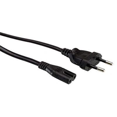 Abbildung von Value 19.99.2089 Strom Netzkabel Schwarz 1.00 m Netzkabel, (1.00 cm)