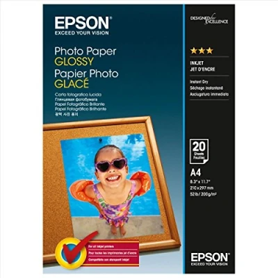 Abbildung von Epson S0425358 Glossy A4 (20 vel) Fotopapier