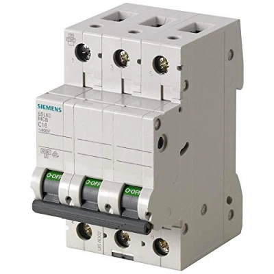 Abbildung von SIEMENS Ingenuity for life Leitungsschutzschalter 6kA 3 polig Typ C 6A