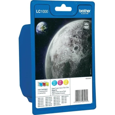 Abbildung von Brother LC 1000RBWBP 3 farbig Druckerpatrone Multipack