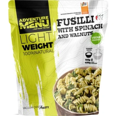 Abbildung von Fusilli se špenátem a vlašskými ořechy