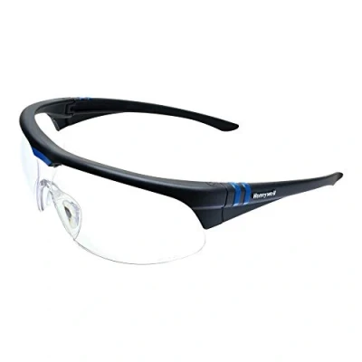 Abbildung von Honeywell 1032179 Millennia 2G Schutzbrille, Polycarbonat Hartbeschichtung, beschlagfrei, transparentes Glas, dielektrisch, Panoramasicht, bequeme Nasenpads, sportlicher Stil (1 Stück)