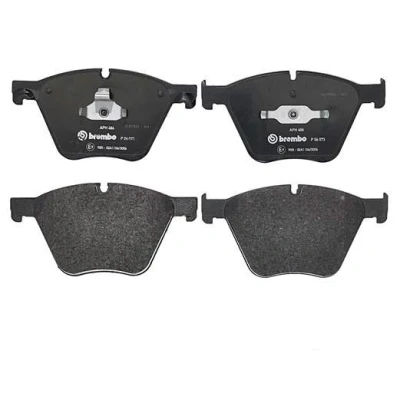 Abbildung von BREMBO P 06 073 Bremsbelagsatz für Verschleißwarnanzeiger vorbereitet mit Kolbenclip ohne Zubehör BMW: X5, 7, 5 GT