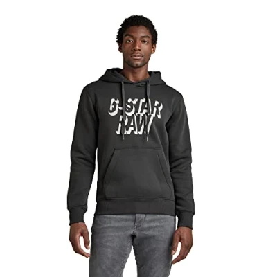 Abbildung von G Star Retro Shadow Graphic Kapuzenpullover, Herren, Größe: Large, Cloack