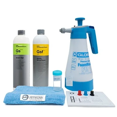 Abbildung von APS Gloria Foam Master FM10 + Koch Chemie Gentle Snow 1L Green Star Zubehör … (Gelb)