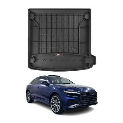 Abbildung von Kofferraumwanne Laderaumwanne kompatibel mit Audi Q8 2018 2023 OMAC Premium 3D Schwarz TPE