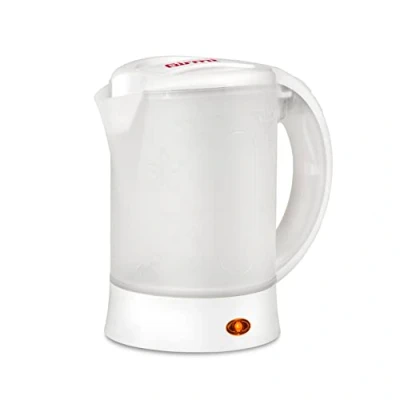 Abbildung von Girmi BL04 Reise Wasserkocher, Fassungsvermögen 0,6 Liter, 600 W, 2 Becher, Messbecher, weiß