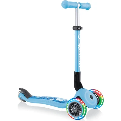 Abbildung von Globber Dreiradscooter &quot;JUNIOR FOLDABLE FANTASY LIGHTS, mit Leuchtrollen&quot;