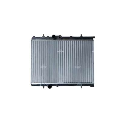 Abbildung von NRF 509524A Kühler, Motorkühlung Aluminium 563 380 23 FULL KIT Kühlrippen mechanisch gefügt PEUGEOT: 206 Schrägheck, SW, 206+ Schrägheck