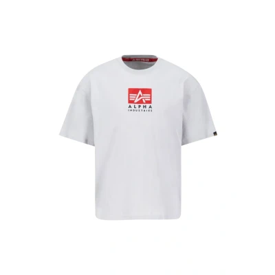Abbildung von Alpha Industries LOGO Tshirt print, Herren, Größe: XXL, Pastel grey