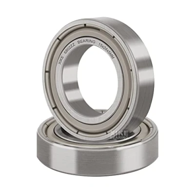 Abbildung von XiKe 2 Stück 6802ZZ Kugellager 15x24x5mm Vorgeschmiert und Metall Doppeldichtung, 6802 2Z Rillenkugellager aus Chromstahl.
