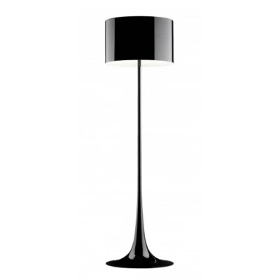 Abbildung von FLOS Spun Light F schwarze Stehleuchte