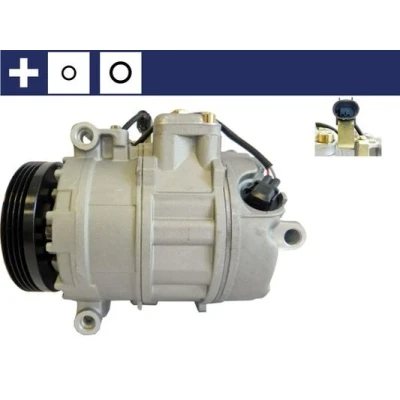 Abbildung von MAHLE ORIGINAL ACP 140 000S Kompressor 7SEU17C 12 PAG 46 R 134a mit Dichtring BMW: 5 Limousine, Touring, 7