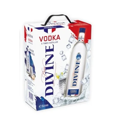 Abbildung von Pure Divine Französischer Vodka aus den Nordvogesen 37.5 Prozent Vol Großpackungen 3 Liter Wodka Bag in Box (1 x l)